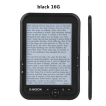 전자책 이북 이북리더기 e북 새로운 8g ​​16g 전자 책 리더 전자 잉크 6 인치 전자 리더 800x600 해상도 디스플레이 300dpi 파란색 커버 16gb 8gb 4gb, 전자책 리더+케이스 세트, 블랙 16g
