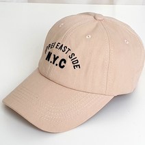 nyc 자수 야구모자 캐주얼 심플 면 남녀공용 볼캡