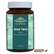 아유포레스트 알로에 베라 500mg 동결건조 추출물 120베지캡슐 AYURFOREST Aloe Vera Barbadensis, 상세내용참조, 없음, 알약/캡슐