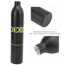 0.5L 다이빙 산소 탱크 스쿠버 폐 알루미늄 합금 미니 스노클링 장비, 02 Black