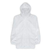 KJ 방진복 후드짚업 제전복 무진복 제전방진복 클린복 크린룸 반도체 정전기방지 작업복 후드상의, 화이트-M(90)