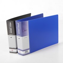 A5 PP D링 대용량 세금계산서철-노블, 청색