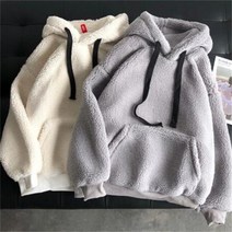 K.ONLINE SHOP남성 기모 맨투맨 양털후리스 뽀글이 티셔츠 빅사이즈 후드티 후드집업 가디건