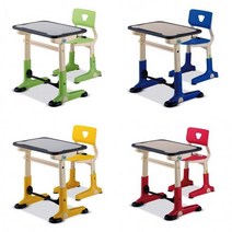 포미포유 키즈책상세트 책걸상세트 높낮이조절 책상훈련 어린이집 유치원 유아 어린이 아동, 빨강