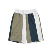 블루테일2 멜란지 그레이 컬러 블록 숏 팬츠 AXB7PT03MG