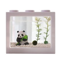 세남자바스켓 귀여운 동물친구들 국산 마리모 키우기 DIY세트, 대나무판다 흰색 블럭