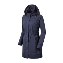 엘르골프 여름 여성 소재믹스 롱 바람막이