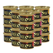 미아오 프리미엄 블랙라벨 참치 85g x24개 고양이캔 고양이간식, 참치+게살 85g x24개