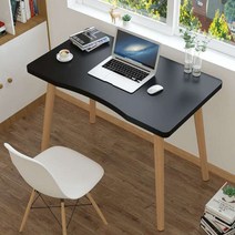 SET 상품_ DIY 책상 의자 공부 독서실 학원 서재 컴퓨터 노트북 보조 책상 1인용 테이블 조립식 간이, 블랙 의자 SET