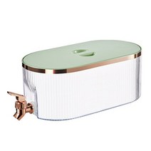 캠핑냉장고 캠핑용 냉장고 faucet cold kettle with lid 5.3l fruit tea refrigerator frozen dispenser bottle for, 라이트 셔츠 그린