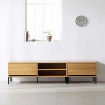 [최다판매1위] 파로마 헤이그 오픈형 티비다이 거실장 1800, 오크