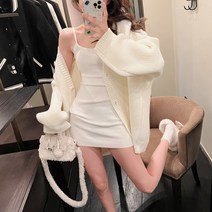휴양지 드레스 여성 핫걸니트원피스 스타일 로맨틱 스트릿 신혼여행 드레스 원피스 큐티