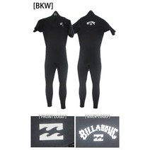 BILLABONG 빌라봉 2023신상 3mm 남성 서핑 슈트 체스트 지퍼 웻슈트 DB018051, BKW