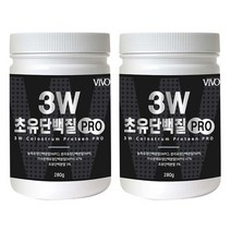 초유 단백질 보충제 분리 유청 단백 분말 WPI 농축 WPC 가수분해 WPH 프로틴 파우더 MBP 뼈건강 가루 실버 남성 여성 헬스 운동후 보조제 쉐이크, 2팩, 초유단백질 279g