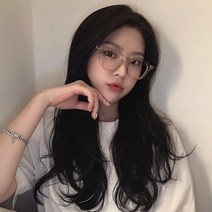 투명뿔테안경 베이지 투톤컬러
