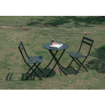 이케아 야외 간이 테이블 세트 철제 의자 티 테라스 폴딩 베란다 접이식 포차 나무 카페 2인용 편의점 쇼파 평상 벤치 플라스틱 커피숍 조립식 피크니 가정용, 핑크 set