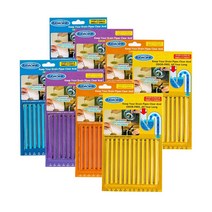 IUDAOIHK Drain Cleaner Sticks Keeps Drains 아이유 다오이훙 배수구 클리너 스틱 배수구 파이프 12ct 4개입 1팩, 2팩