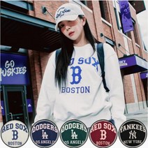 [엔터식스]MLB MLB 바시티 오버핏 맨투맨 3AMTV01343AMTV0134