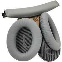 Bose Quiet Comfort 25 35 QC25 QC35 QuietComfort II QC35ii 헤드폰을 위한 헤드 밴드 쿠션 이어 패드 교체형, 02 Grey