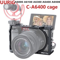 카메라 케이지 마운트 촬영 호환 uurig 금속 소니 a6000 a6100 a6300 a6400 a6500 rig arca swiss cold shoe arri locating, metal cage
