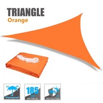 2/3/3.6/5M Triangle Sun Shade Sail Canopy for 98%UV Block Sun Shelter For Outdoor Facility&Activ, CHINA, 3X3X3M, ORANGE, ORANGE