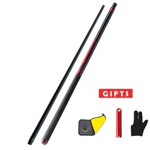 당구큐 당구용품 당구큐대 카본큐 PREOAIDR 킹 당구 큐 카본 메이플 블랙 기술 샤프트 레인보우 팁 Uniloc 조인트 가죽 그립 3142 스틱 3, 15.KING 3  125mm