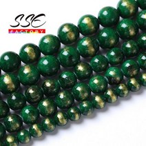108배 천연원석 비즈공예 수행 재료 불교염주 불자 진한 녹색 Lapis Lazuli Jades 보석을위한 자연적인 돌 구슬 둥근 루즈핏 구슬을 만드는 Diy 팔찌 부속품 4 6, 12mm 31 to 32pcs, Lapis Lazuli Jade