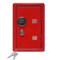 인산철 파워 뱅크 대용량 캠핑용 배터리 mini atm money box creative piggy bank password 디지털 동전 현금 예금 어린이 보안 절약 금고 새해, 빨간색