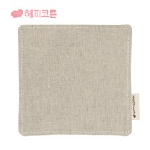 해피코튼 티코스터, 내츄럴(린넨), 1개