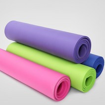 두꺼운요가매트 홈트 운동 에어로빅 TPE NBR 10mm 15mm 필라테스 피트니스 매트, 그린