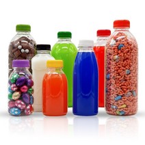플라스틱 우유 페트병 300ml, 우유 300ML 녹색