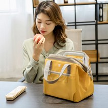 간식 가방 도시락 과일 핸드백 보온 알루미늄 가방, 핑크 S