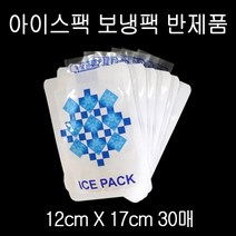 pdg# 소량 아이스팩 보냉팩 얼음팩 12X17cm 반제품 30매 ICEPACK 보냉백 냉동팩, 1