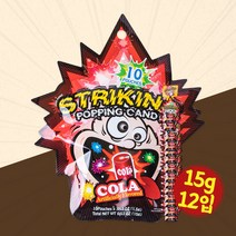 스트라이킹 팝핑캔디 콜라맛, 15g, 12개입