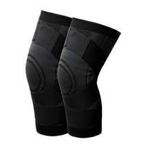 킹바른바디연구소 밴드형 무릎보호대 등산용 스포츠용, 블랙M한쌍(2P)