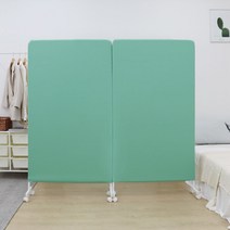 1분조립 쿠스쿠스 노르딕 멀티 이동식 파티션 행거 M / 폭80cmx높이150cm 사무실 가림막 칸막이 인테리어 가벽 공간분리 철제 민트 아이보리 베이지 조립식, M2단_민트_HPSG-0002_(160cm)