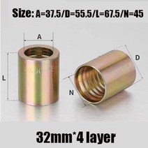 커플러 유압 페룰 조인트 고압 튜브 압축 시스 슬리브 쉘 호스 고무 6 -32mm, [14] 32x4