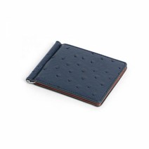 슬림한 간편 휴대 머니클립 지갑(네이비)