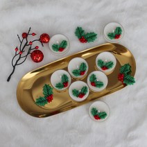 포인세티아 티라이트 캔들 4개 set 크리스마스 선물, 로즈마리
