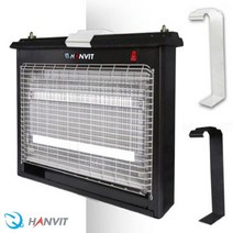 후지카 긴수명강력퇴치 BL램프 전격살충기 해충퇴치기 버그킬러 대용량 작업장 창고 사무실 업소 매장 가정 레져 병원 식당, 벽걸이거치대/블랙-205/6025용