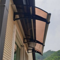 550X8100 브라켓 렉산시공업체 계단캐노피 주차장 차양시스템 차광막 고정식어닝, 블루, 블루, 실버
