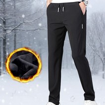 남성 기모 트레이닝 방한 팬츠 등산 겨울 바지 슬림핏 골프 슬랙스 남자
