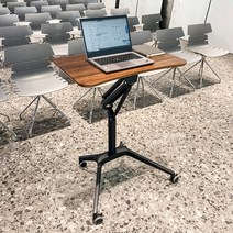 키오스크 받침대 도서검색대 열람대 이동식 리프트업, 단풍
