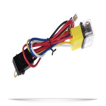 우리파파 4p 12v 40A 24v 80A 자동차 릴레이 오토바이 릴레이 배선세트 퓨즈포함, 4핀 12V 40A