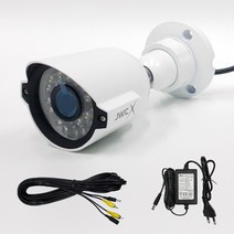 JWC CCTV 카메라 240만화소 적외선 X4B 실내 실외 화이트 실내외겸용, 카메라X4B+아답타1A+케이블10M