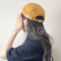 자수 면 남녀공용 비니 챙없는 모자 와치캡