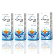 레스퀵 라이트 발포 칼슘 칼륨 수분+전해질 충전 약국 판매 제품, 4통(8정x4), 4개, 8정