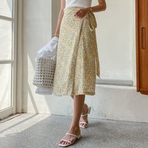 화이트폭스 페미닌플라워롱랩스커트 스커트