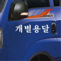 포터 영업용 화물차 용달 화물 스티커 화물차량 영업차량 신차선물 데코, B타입, 옐로우