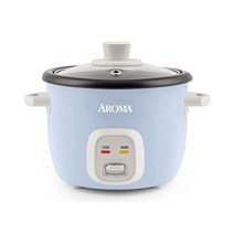 Aroma Housewares 4컵(조리) / 1Qt 쌀 곡물 쿠커(ARC-302NGBL) 블루, 블루._쿠커